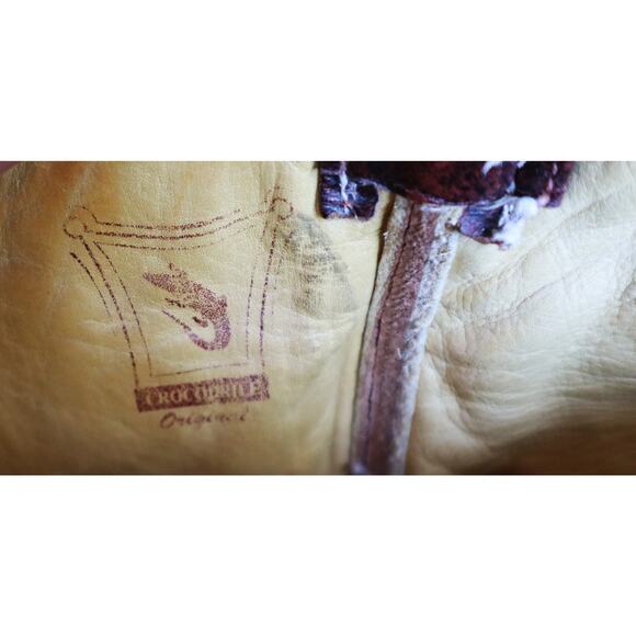 Vintage 60s 70s SAFARI Exotic Leather Crocodile Cowboy Boots Men 9 EE Extra Wide - Picture 7 of 10